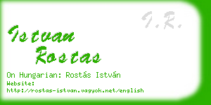istvan rostas business card