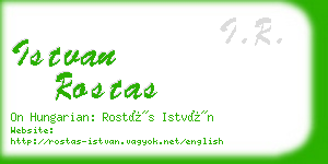 istvan rostas business card